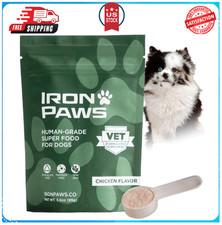 Iron Paws 3.5oz Human-Grade Dog Greens Superfood Powder Joint Gut Immune