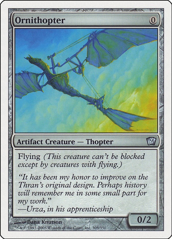 Ornithopter #305 (LP) 9th Edition (9ED) MTG