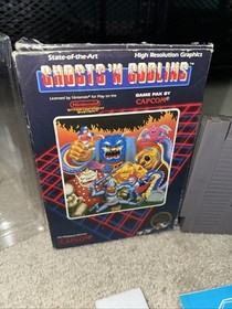 Ghosts 'n Goblins - Nintendo NES Video Game - Complete In Box CIB RARE