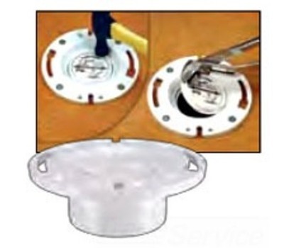 IPS 86132 Closet Flange 4''/3'' PVC Standard Connection