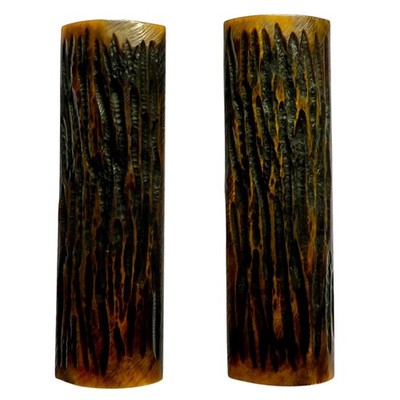 Camel Bone Scales Many Options, Handle Making Premium Blanks 5 inch, dyed Uni...