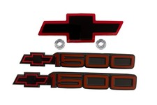 1994-2002 Chevrolet Ck Series Sport Black Red Front Door 1500 Emblem