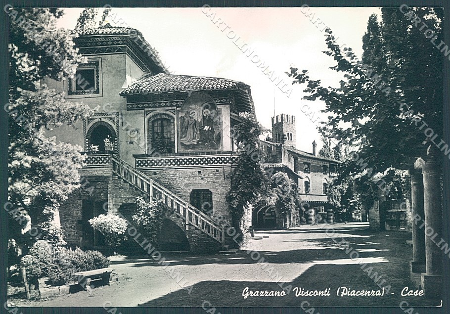 Piacenza Grazzano Visconti Foto FG cartolina JK3025