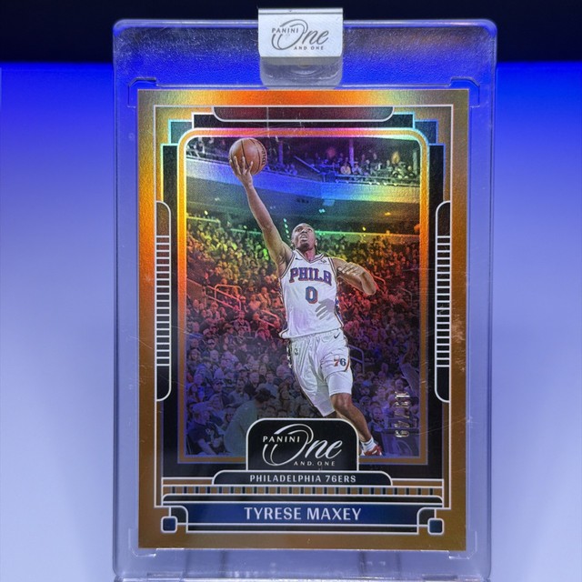 Tyrese Maxey 2024-25 Panini One And One Basketball Orange 76ERS /49 SR2256