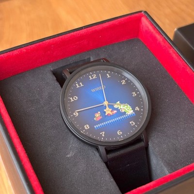 Seiko WIRED Super Mario Bros Watch Blue NINTENDO LTD-1200 Working