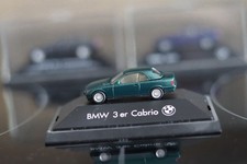 BMW 3er Cabrio  Hardtop  1:87 grün mit geschlossenem Verdeck Herpa Modellauto