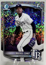 Maykel Coret 2025 Bowman Chrome Mini Diamond Refractor 1st #BCP-240 Rays Mint