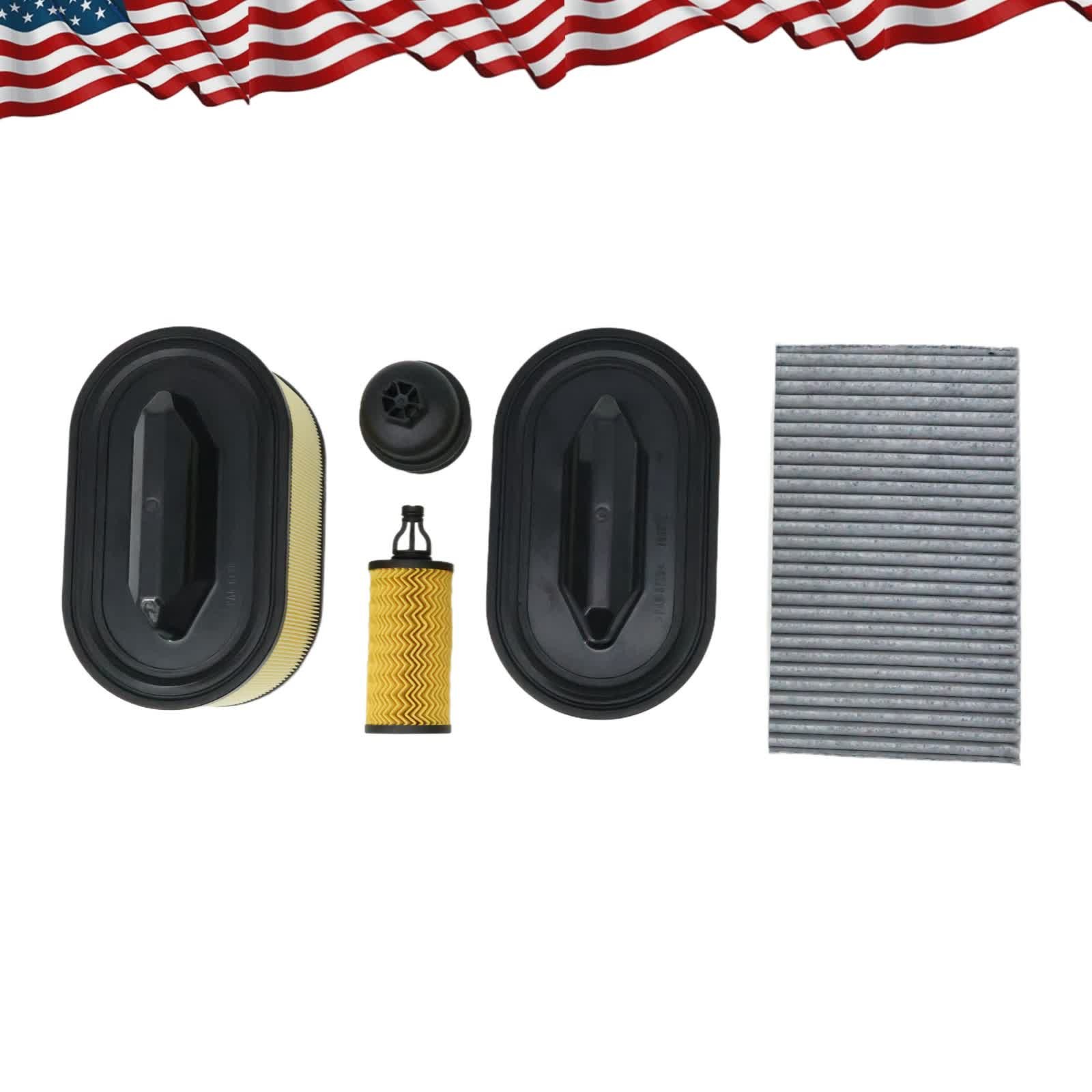 For 17-23 Maserati Levante Ghibli Levante Quattroporte Engine Air Filter Kit USA