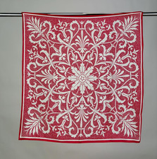 Vintage 1970s Anne Klein for Vera Silk Paisley Scarf Square w/ Hand Rolled Hems
