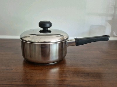 Kitchen Traditions 2 Qt 18-10 Stainless Steel Tri Ply Master Chef Pot Pan w/Lid