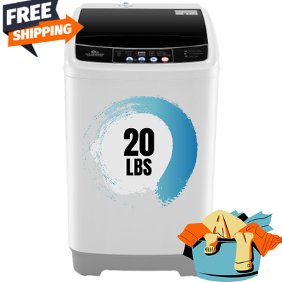 #ad 20Lbs Portable Washer Machine w Drain Pump 2.8 Cu.ft Washing Machine for Home $245.99