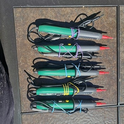 lot of 5 Greenlee Commercial Electric GT-12 Voltage Tester LED Indicator Leads
