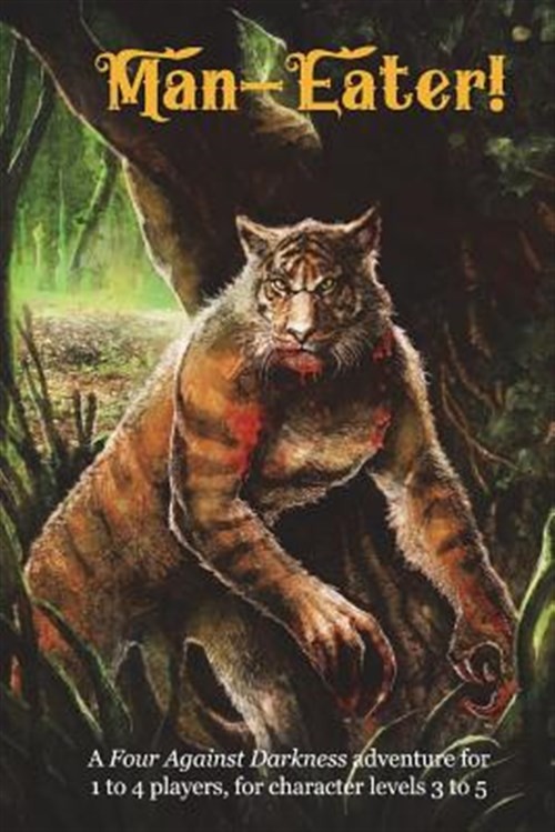 Man-Eater: A Four Against Darkness Adventure for Levels 3-5 by Andrea Sfiligoi (2018, Trade Paperback)