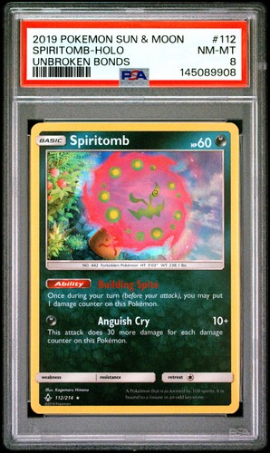 Spiritomb graded PSA 8 for sale on eBay