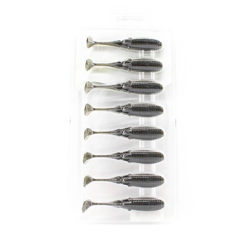 Jackall Soft Leurre Ammonite Shad 3 Pouces Vibe Tail Green Pumpkin (3814) - Foto 2 di 6