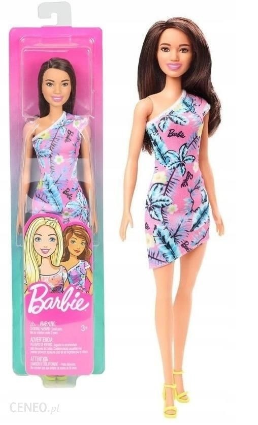 Barbie Flower Dresses Pink Dress And Blackhair Fashion Doll Official Mattel