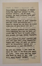 Propaganda Flugblätter Lot des Kalten Krieges (3 Stück / 6 Seiten) - Friedensbotschaften der USA an Russland