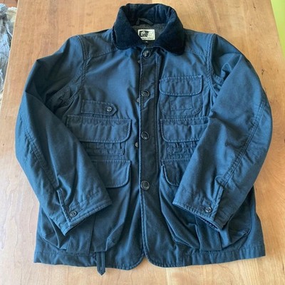 Engineered Garments Hunting Jacket M Black Nylon Cotton Wool Lined