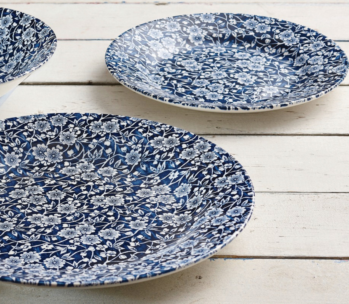 Set aus 4 Stück CHURCHILL Classic Vintage Prints Teller Ø 30,5 cm mit Fahne