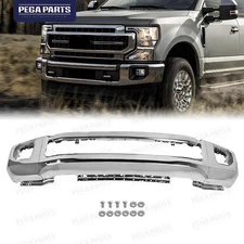 Chrome Steel Front Bumper Face Bar For Ford F250 F350 Super Duty 2020 2021 2022