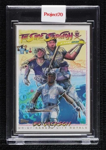 2021 Project 70 Artist Proof Silver Frame /51 Bo Jackson by The Shoe Surgeon
