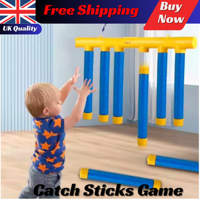 Catch the Stick Spiel Trainingsspielzeug, Drop It Catch It Win It Reaktionsspiel Kind NEU