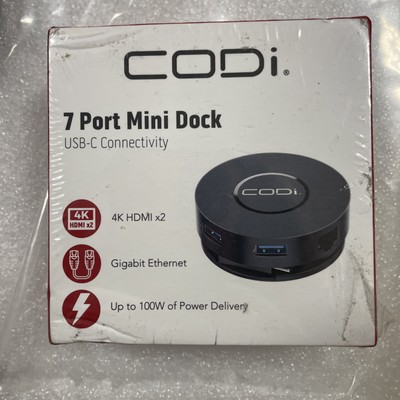 CODi Universal 7 Port Mini Docking Station for Laptop (A01058) G12