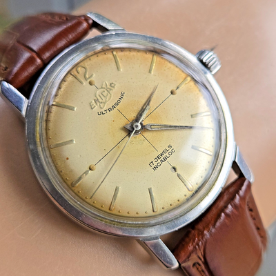 Vintage ENICAR ultrasonic men's manual wind watch AR-1010