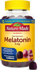 Nature Made Time Release Melatonin 3mg Sleep Aid Gummies Adult 60 Count NEW