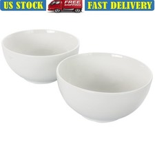 Ceramic All-Purpose Bowls Set of 2 Dishwasher Microwave Safe Ideal Salad Cereal