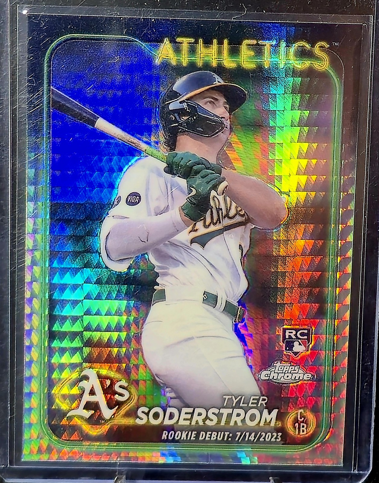 2024 Topps Chrome Update #USC22 Tyler Soderstrom Prism Refractors