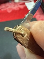 Antique 10K Solid Gold Esemco Watch Fob Pocket Knife - Pat. July 20, 1915