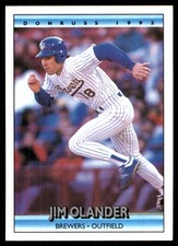 Jim Olander 1992 Donruss #766 Brewers MLB READ FREE SHIPPING AutographDen