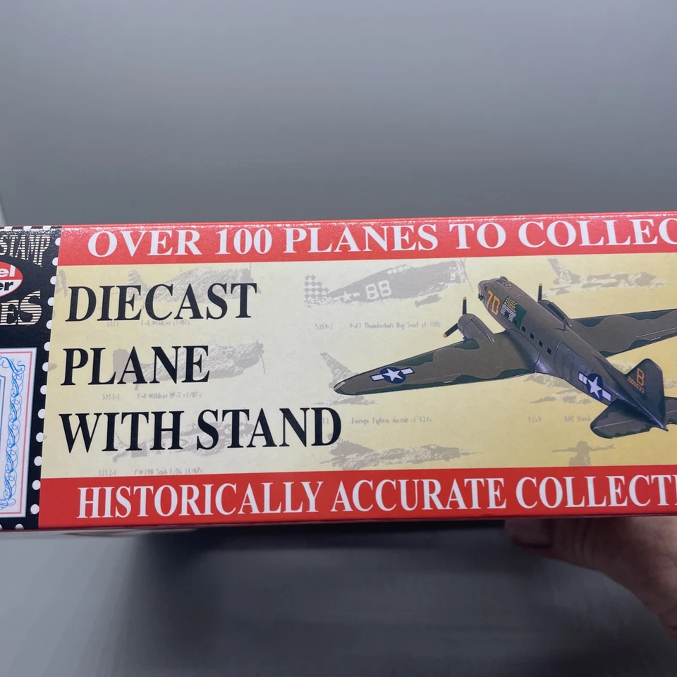 Model Power Postage Stamp Planes 5558-1 C-47 Skytrain Honey Bun III w/ Stand - Image 3 of 4