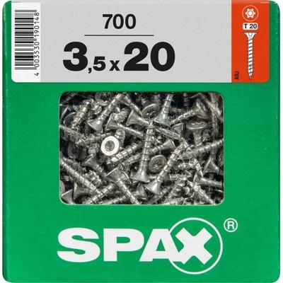 Spax Universalschrauben 3.5 x 20 mm TX 20 - 700 Stk.  Schraube