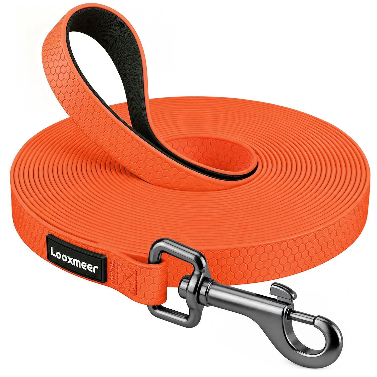 Guinzaglio Addestramento per Cani 3 m Arancione Fluo Accessori Educativi PVC