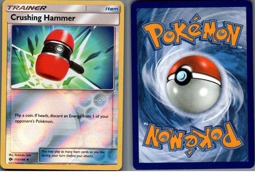 2017 Pokemon, Sun & Moon Base, #115/149 Crushing Hammer, Reverse Holo Uncommon