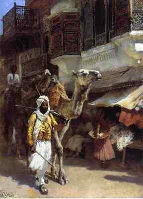 Weeks Edwin Lord Man Leading A Camel A4 Print