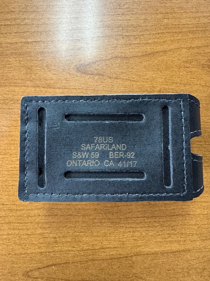 **NEW** Safariland Slimline 78-76-13 Double Mag Pouch fits S&W, Sig, Beretta 92f - Image 2 of 2