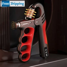 Hand Grip Strengthener & Automatic Counter with Adjustable Resistance 5-100KG