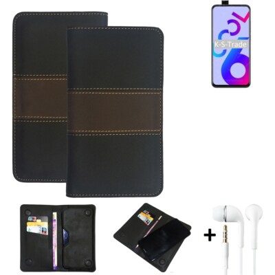 Wallet Case + Kopfhörer für Coolpad Cool 6 Schutzhülle Hand Tasche