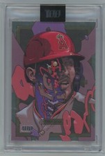 TOPPS PROJECT100 SILVER FOIL #27 MIKE TROUT by SMITHE ONE ANGELS 176/299