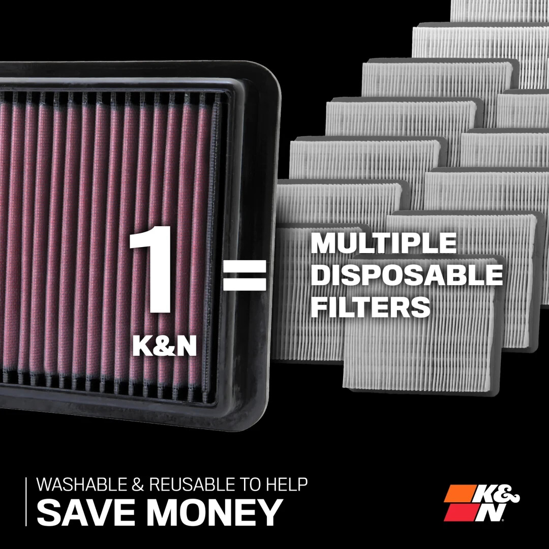 K&N High-Flow Original Engine Air Filter For  Jaguar/Daimler/Triumph/Ford/Lotus