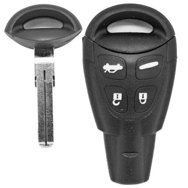 Auto SchlüSsel GehäUse + NotschlüSsel Rohling FüR Saab Smartkey 9-3-image