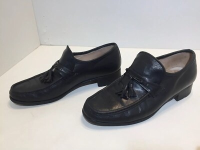 Bally Loafers Black Leather Tasseled Men display picture 3