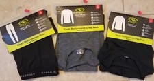 Athletic Works Youth Boys Performance Base Layer Top Pants Set 3pc S 6-7 NEW