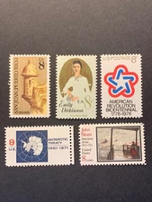 Stamps US 1010, Scott#1431-1432 MNH, 1433 MLH, 1436-1437 MNH, See Picture.