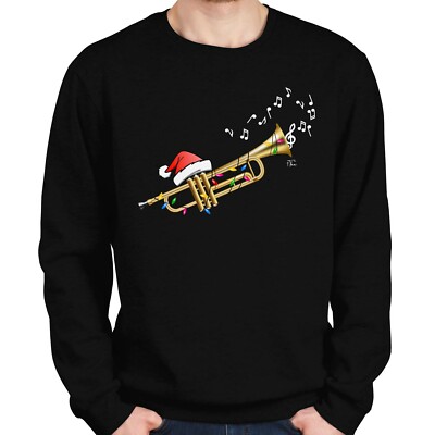 1Tee Herren Weihnachten Musik - Trompete Sweatshirt Pullover