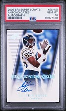 2006 SPx Super Scripts #SS-AG Antonio Gates AUTO POP 1 GEM MINT PSA 10