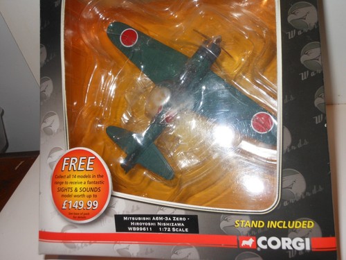 Corgi Warbirds WB99611 Mitsubishi A6M-3A 1:72 scale Diecast WWII Aircraft - Picture 2 of 6